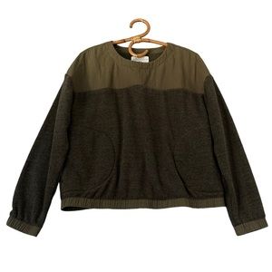 REI Cooperative | Quilted & Fleece Pullover Sweatshirt Size M